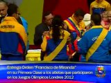 (VÍDEO) Chávez entrega réplica de espada de Bolívar a Campeón Olímpico 07.08.2012 (1/3)