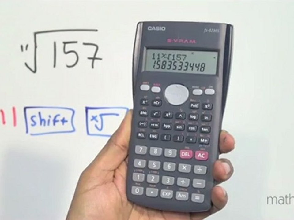 Calcular raíces utilizando una calculadora científica - Vídeo Dailymotion