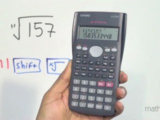 Calcular raíces utilizando una calculadora científica