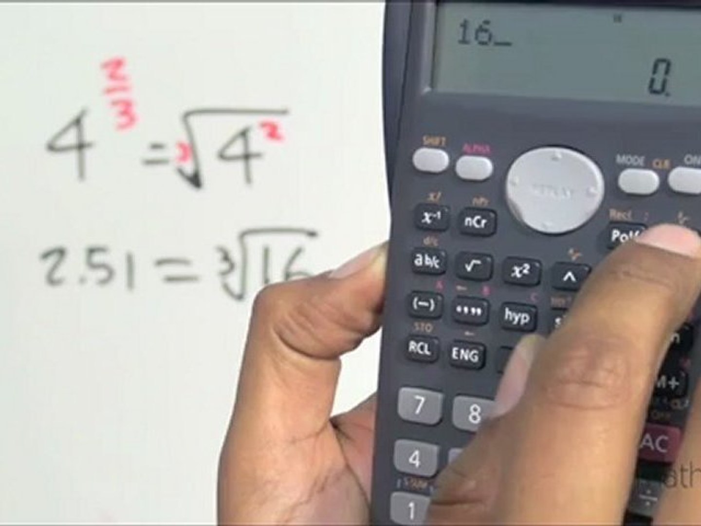 Calcular potencias utilizando una calculadora científica - parte 2 - Vídeo  Dailymotion