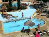 Ardèche : vidéo aérienne de la piscine du camping Les Coudoulets en Ardèche méridionale
