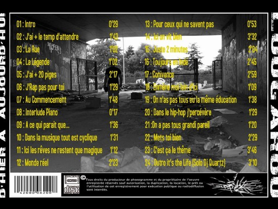 Lougarou Mc's  8 ( Interlude Piano )  Mix-tape d'Hier à Aujourdhui