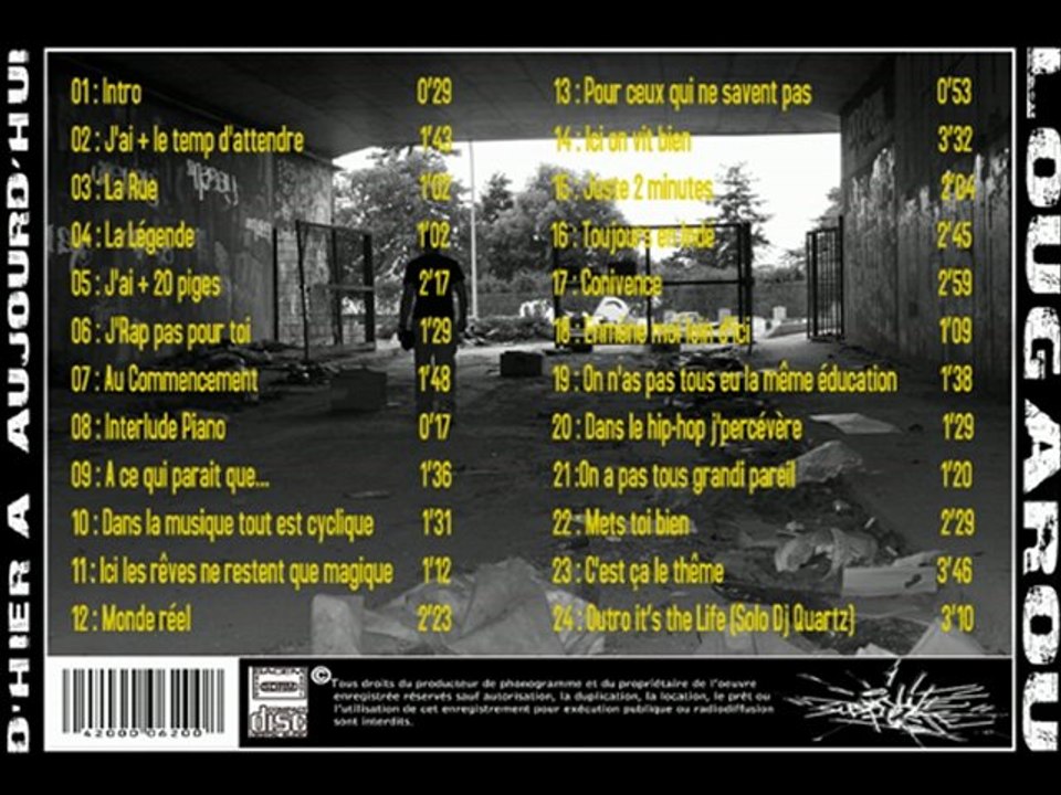 Lougarou Mc's  11 (  Ici les rêves ne restent que magique )  Mix-tape d'Hier à Aujourdhui