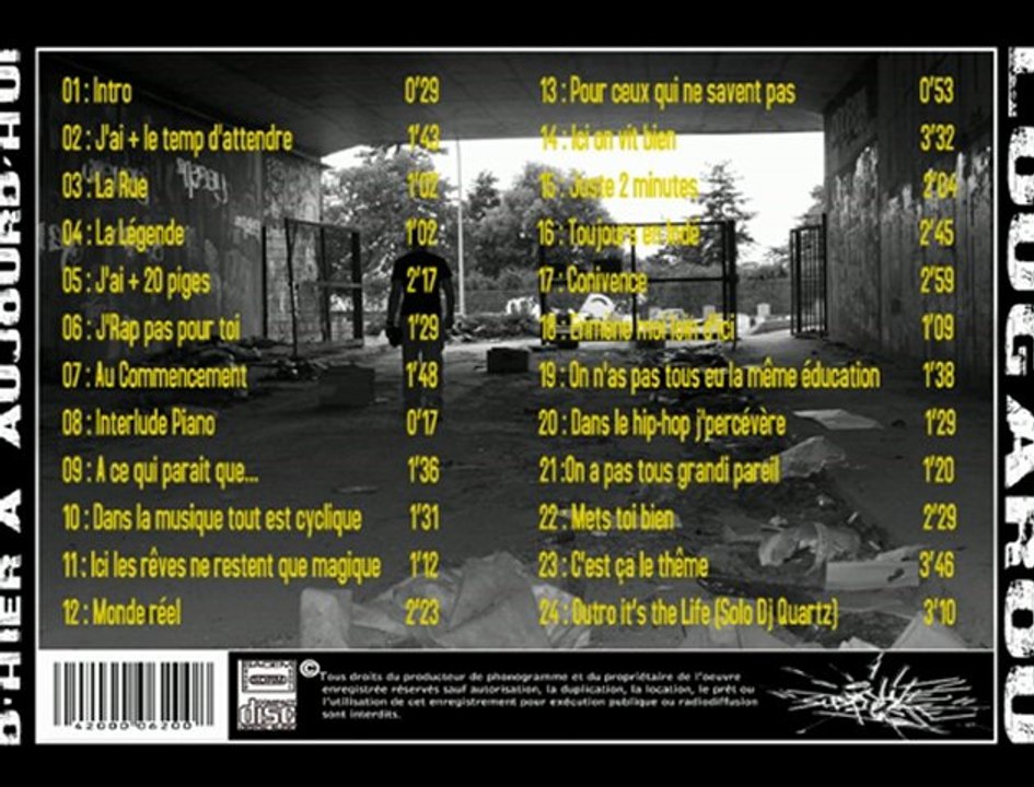 Lougarou Mc's  13 ( Pour ceux qui ne savent pas )  Mix-tape d'Hier à Aujourdhui