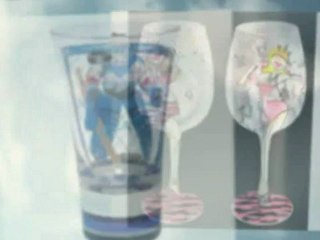 Hand Painted Wine Glasses