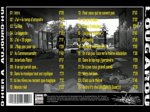 Lougarou Mc's 19 ( On n'a pas tous eu la même éducation ) Mix-tape d'Hier à Aujourdhui