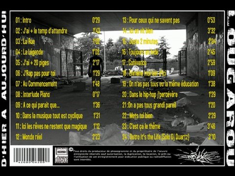 Lougarou Mc's 20 ( Dans le hip-hop j'percévère ) Mix-tape d'Hier à Aujourdhui