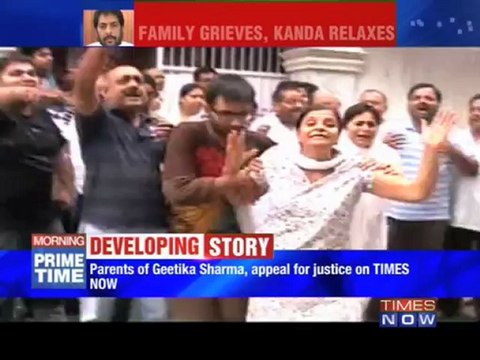 Geetika Sharma's family demands justice