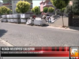 Aliağa Belediyesi Altyapı Yol Çalışmaları