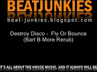 Destroy Disco - Fly Or Bounce (Bart B More Rerub)