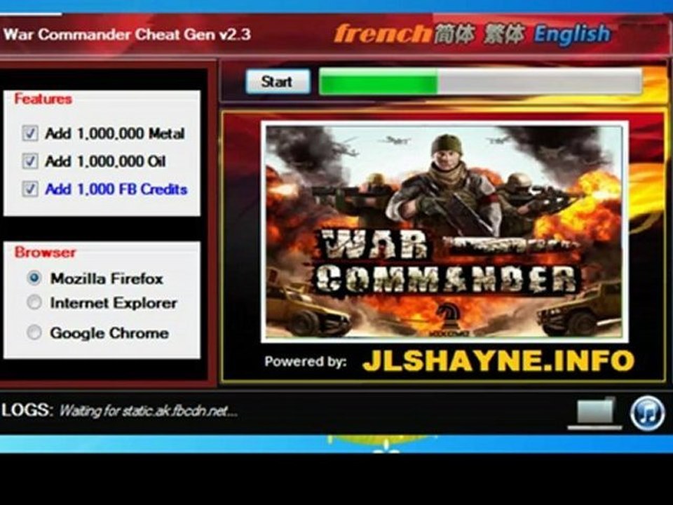 War Commander Cheat Hack on Facebook - Free Download - 2012