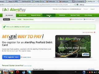 Οδηγίες για το Alert Pay/Payza