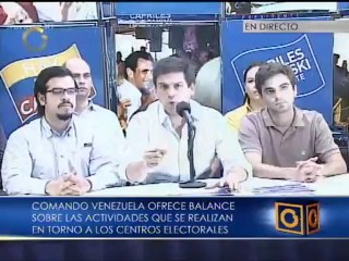 Ocariz: La campaña para nosotros se traslada ahora a la comunidad