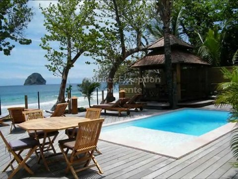 Vidéo : Location d'une villa sur la plage en Martinique - Le Diamant