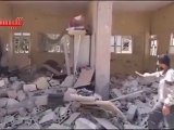 Syria فري برس  حمص تلبيسة  حارة مدمرة بعد القصف بالطيران   6 8 2012