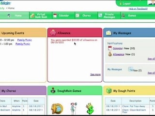 Online Allowance and Organization Tools by DoughMain.com