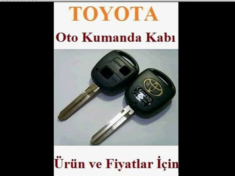 Toyota Anahtar Kumanda Kabı Escan Anahtar da