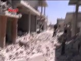 Syria فري برس حمص  تلبيسة القنابل التي تسقط على المدينة والدمار الذي تخلفه  6 8 2012