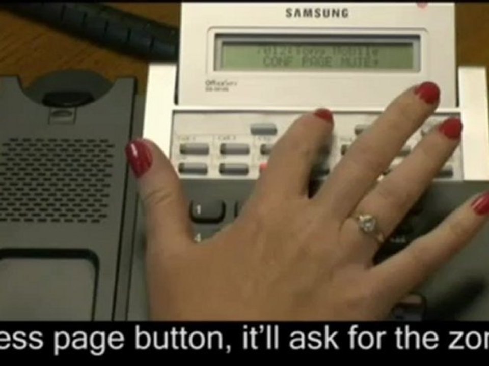 Making a Mid-Call Tannoy Announcement on Samsung Telephone Systems