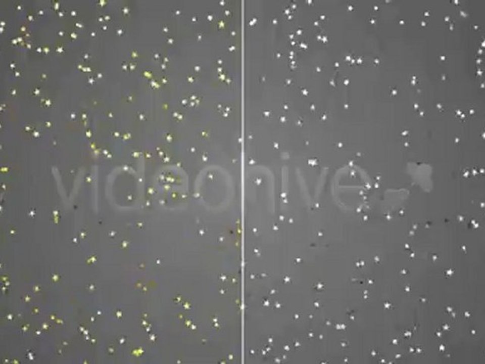 Gold and Silver Stars Confetti Falling Overlay Set - Loopable Background