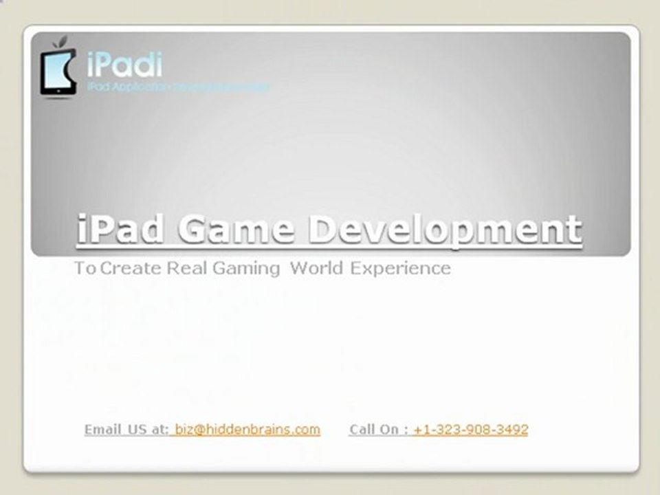 iPad game development