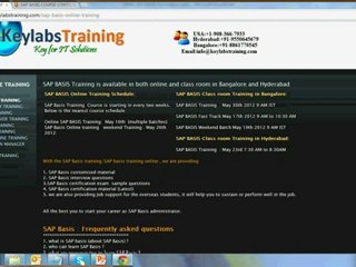 SAP BASIS TRAINING