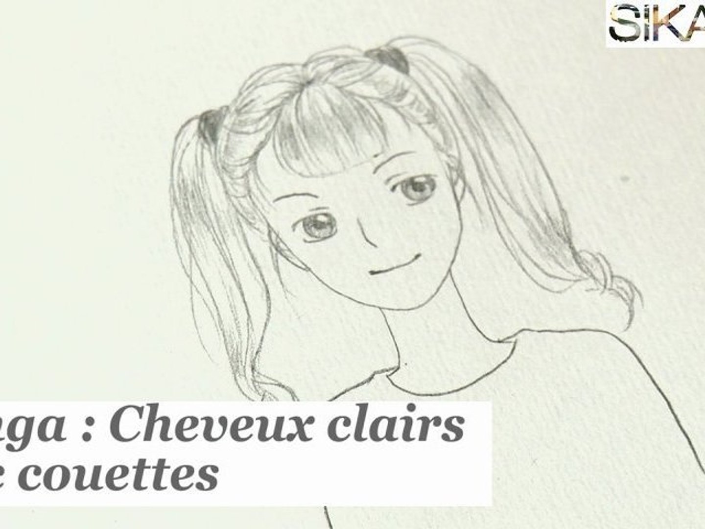 Manga : Comment dessiner une fille avec des couettes ? - HD