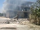 Syria فري برس ‫ادلب    كفرنبل   المكان الذي  سقطت فيح احدى القذائف من الطائرات المروحية والتي  يشك  انها قنابل  عنقودية  8    8   2012