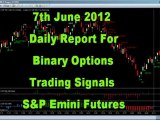 7th June Daily Report S&P 500 Emini Futures Trading Free Binary Options Alerts