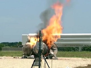 Morpheus Landing Explodes on First KSC Free Flight Test