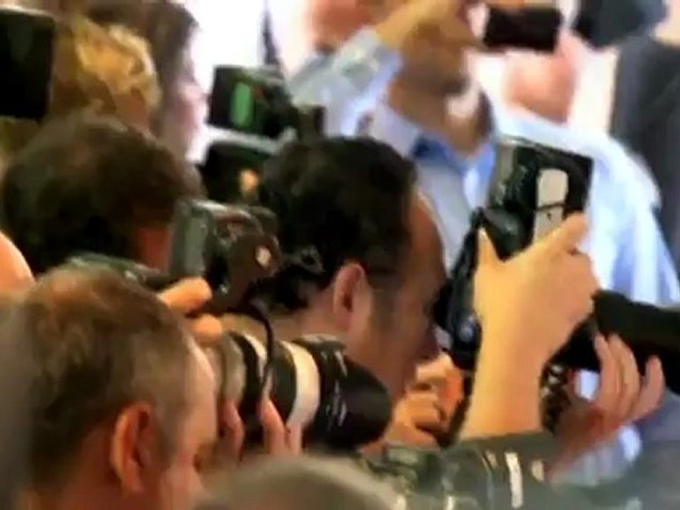 Steven Spielberg and John Travolta present grants at the annual HFPA luncheon