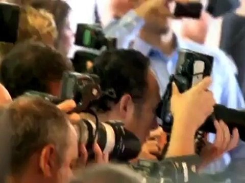 Steven Spielberg and John Travolta present grants at the annual HFPA luncheon