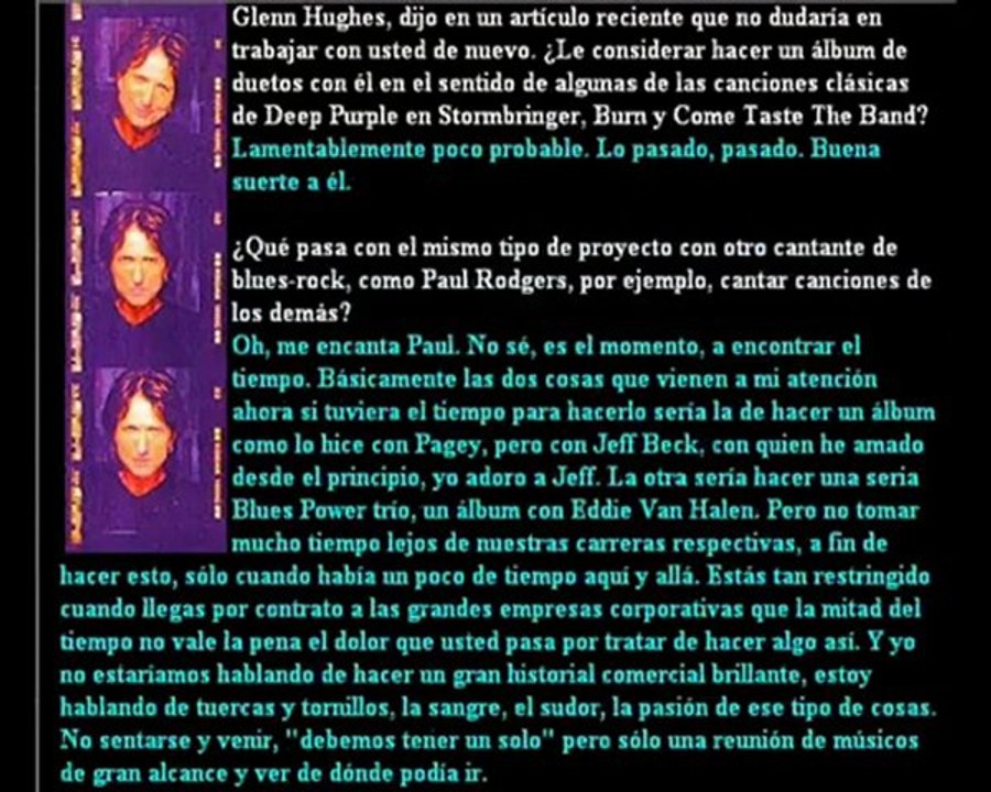 David Coverdale   Interview with Ann Mc Laren   2000   By Ari