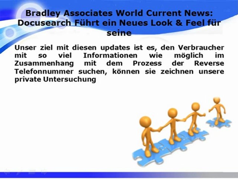 Bradley Associates World Current News: Docusearch Führt ein Neues Look & Feel für seine