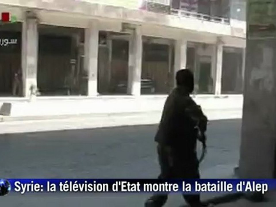 Syrie: la télévision d'Etat montre des images de combats à Alep