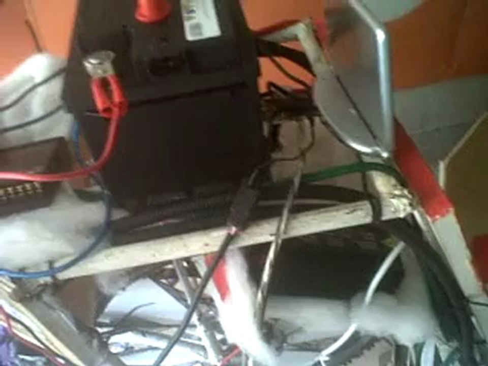 montage de la sono sur un velo modifie