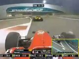 F1 2010 Abu Dhabi GP Alonso Onboard Out Behind Petrov [HQ] Engine Sounds
