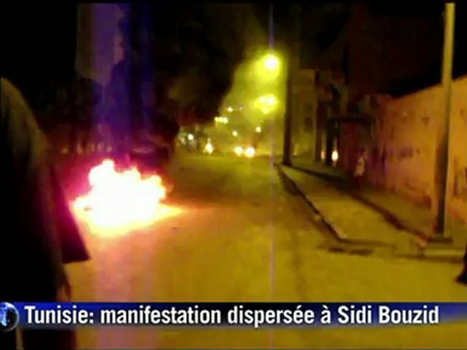 Tunisie: une manifestation dispersée à Sidi Bouzid