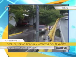 Reporte del tráfico desde la avenida Boyaca