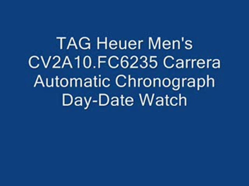 TAG Heuer Men's CV2A10.FC6235 Carrera Automatic Chronograph Day-Date Watch