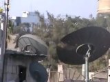 Syria فري برس  حمص إشتباكات وإنفجارات بسبب تواصل القصف من قبل عصابات الأسد  على حي الخالدية بحمص 10 8 2012