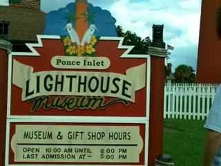 Terrance Is Checking Out A Beautiful Lighthouse, Ponce Inlet, Florida