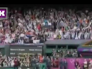 لحظة سقوط علم امريكي اولمبياد لندن