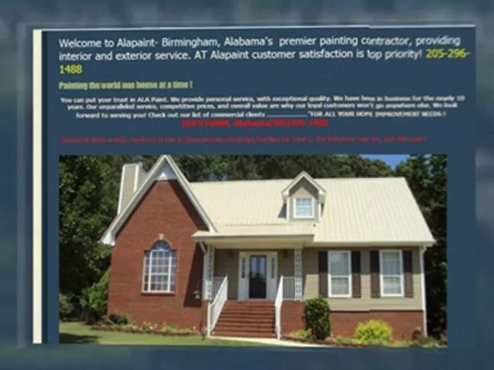 Painting Contractor Mccalla Alabama  205-296-1488