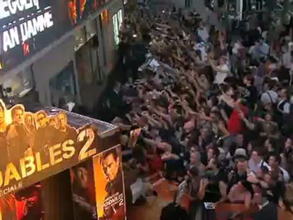 Expendables 2 :  l'avant-première à Paris