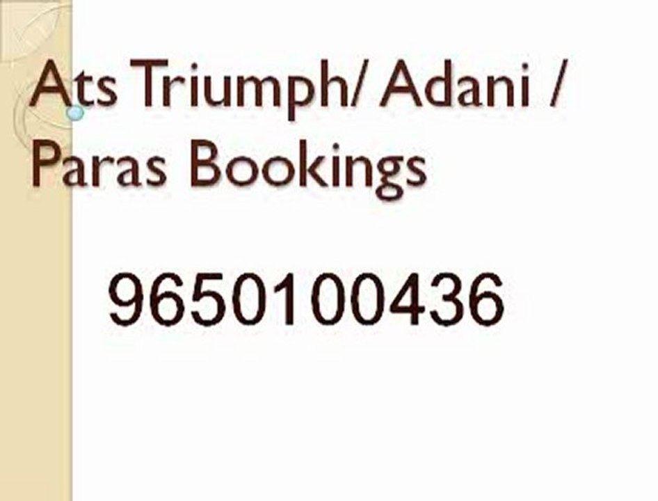 Paras Sector 106 Gurgaon 9650100436 ATS Triumph 104, adani sector 102 gurgaon