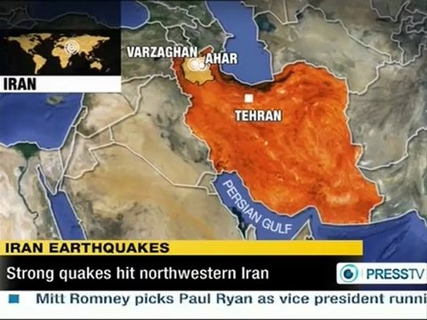 Dos fuertes sismos en Irán