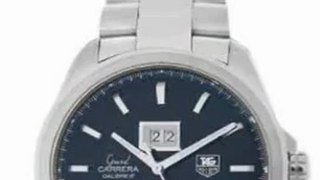 BEST BUY TAG Heuer Men's WAV5111.BA0901 Grand Carrera Grand Date GMT Watch