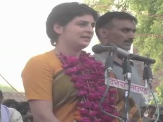 For development support Congress, urges Priyanka Gandhi Vadra