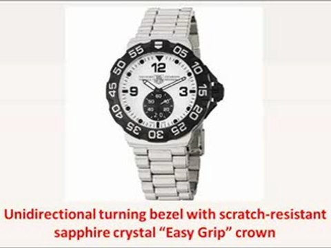 TAG Heuer Men's WAH1011.BA0854 Formula 1 Grande Date White Dial Stainless Steel Watch Unboxing